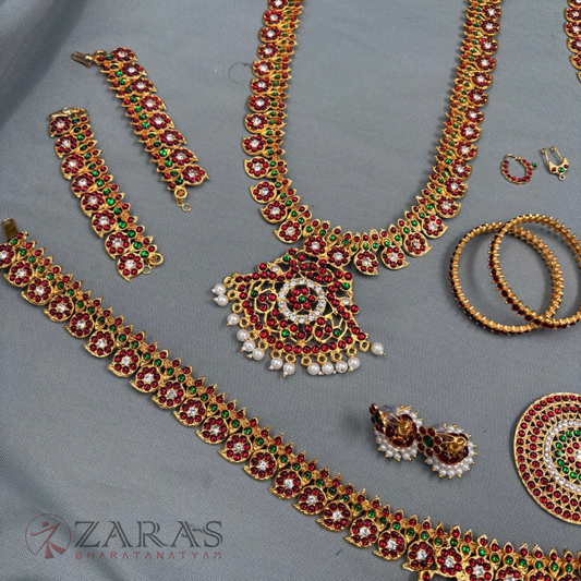 Bharatanatyam Dance Jewellery - Manga Full Set RG Kemp CS (3MM)