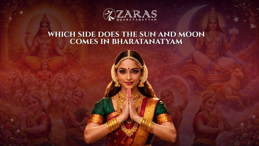Which side is sun and moon in Bharatanatyam?