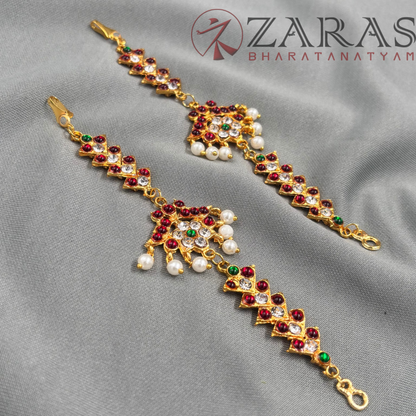 Bharatanatyam Dance Jewellery - Leaf & V RG kemp CS Maatal image 3
