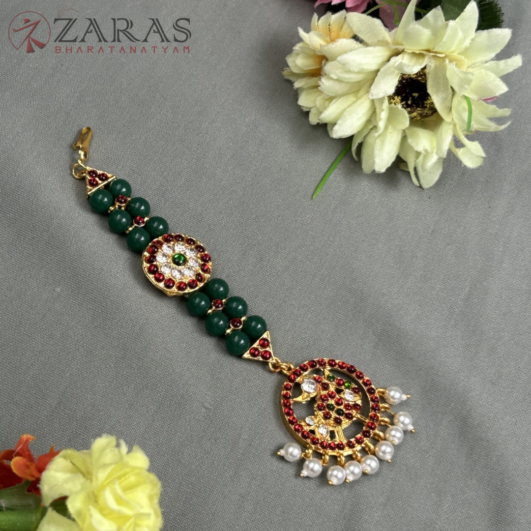Bharatanatyam Dance Jewellery - Balls & Peacock  RG Kemp Netti Chutti image 0