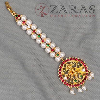 Bharatanatyam Dance Jewellery - Round Nadaraj RG Kemp Netti Chutti image 2