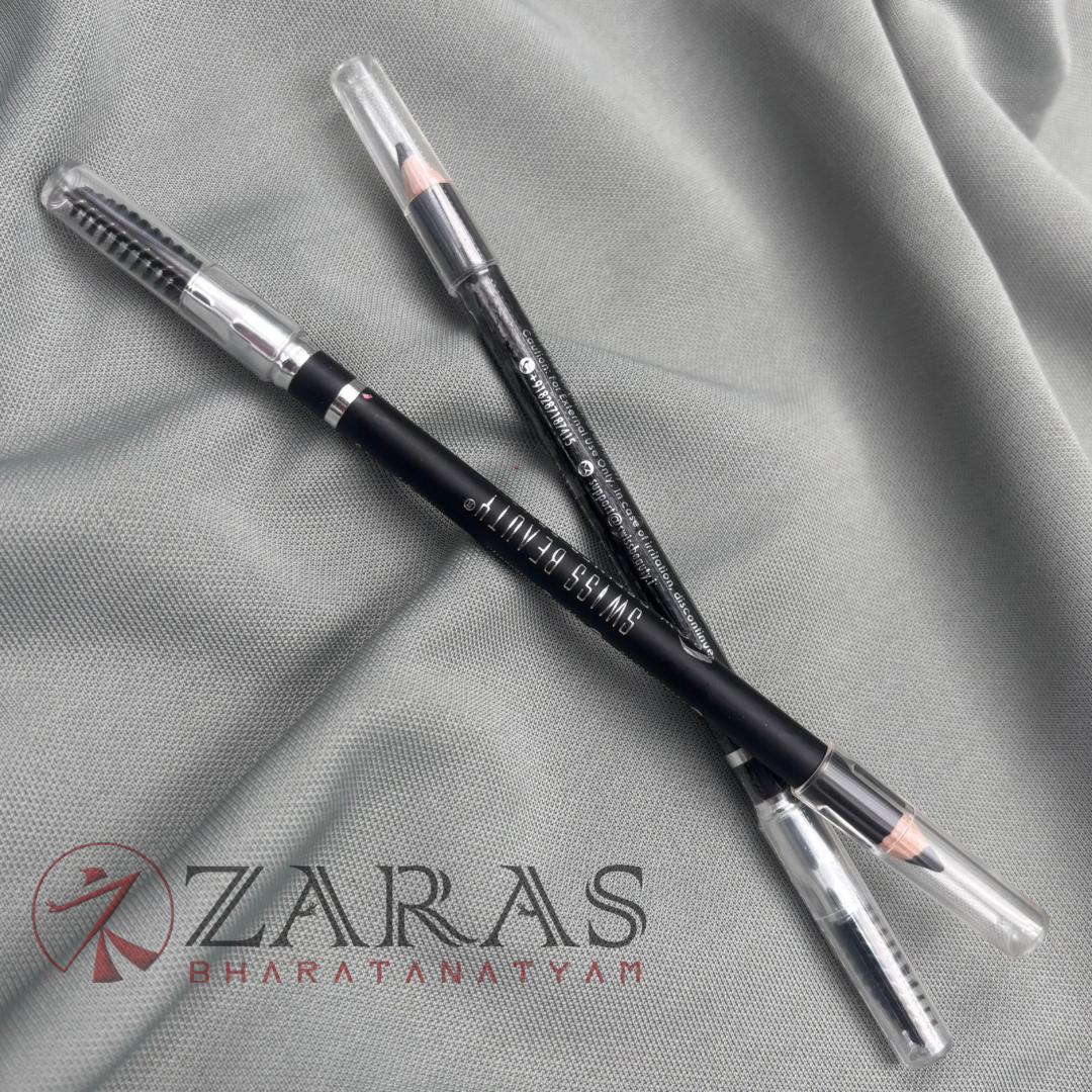 Bharatanatyam Makeup Products - Eye-Brow Definer Pencil (Swiss Beauty) BLACK image 3