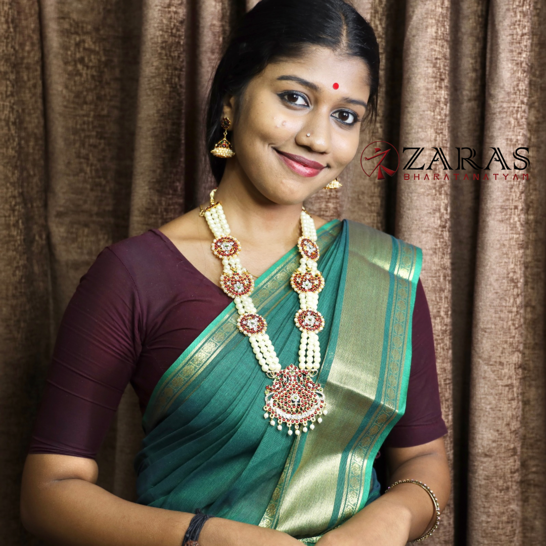 Bharatanatyam Dance Jewellery - Haaram Sun & Moon Design RG Kemp CS image 1