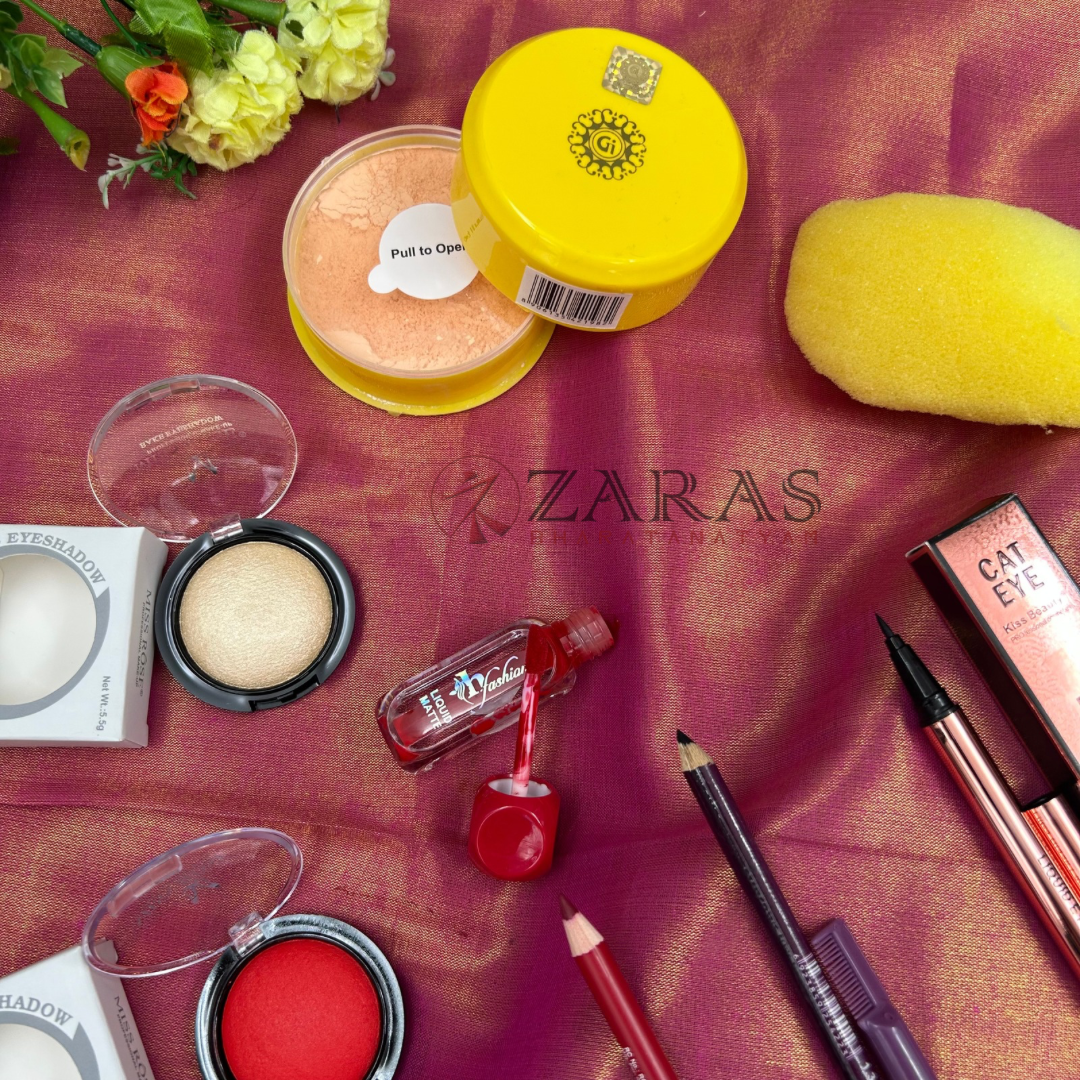 Bharatanatyam Dance Products - Makeup Kit (Set of 9 Pcs) image 3