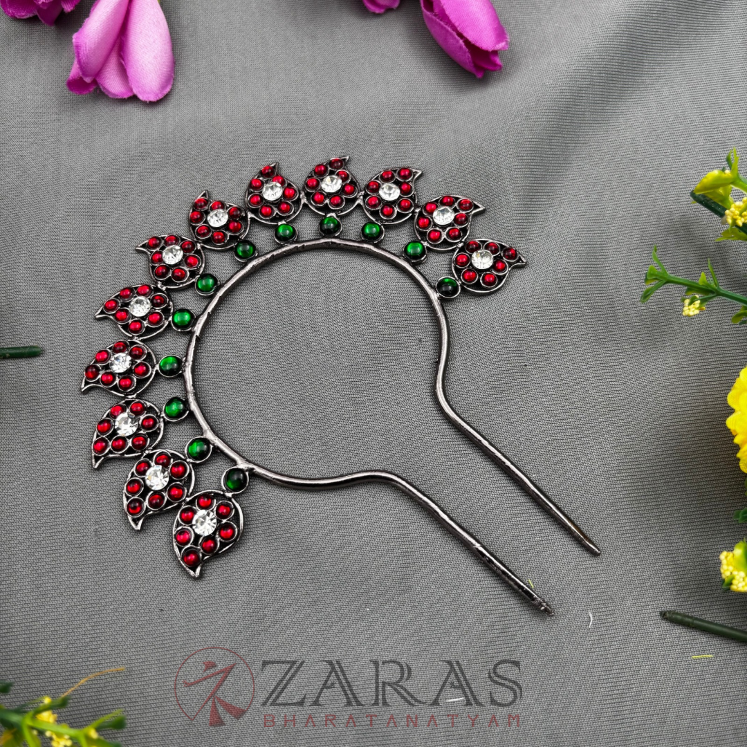 Bharatanatyam Dance Black Jewellery - Manga Head Arch image 1