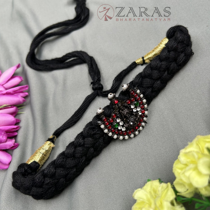 Bharatanatyam Dance Jewellery Black Necklace - Lakshmi RG Kemp Black Thread Type image 1
