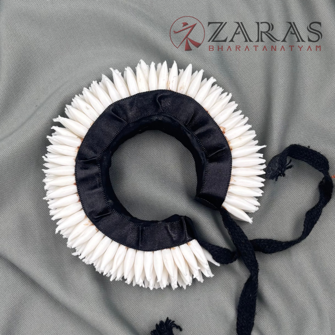 Bharatanatyam Dance Plastic Flower - Full White Sharp Ring image 0