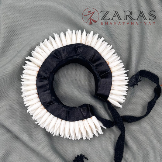 Bharatanatyam Dance Plastic Flower - Full White Sharp Ring image 0