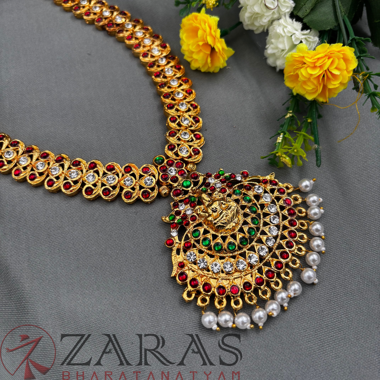 Bharatanatyam Dance Jewellery - Haaram Mee Design RG Kemp CS image 0