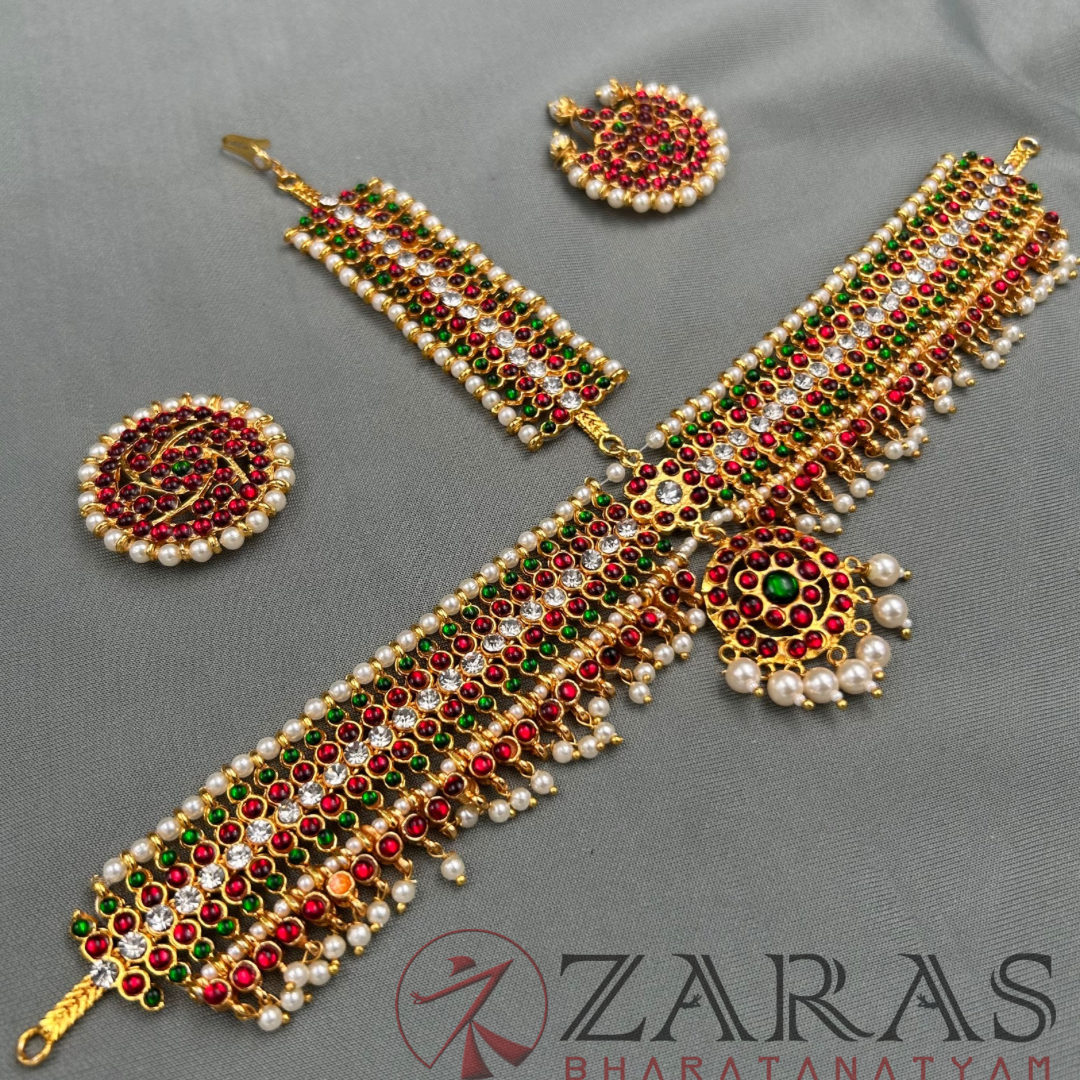 Bharatanatyam Dance Jewellery - Round Double Step RG kemp CS image 3