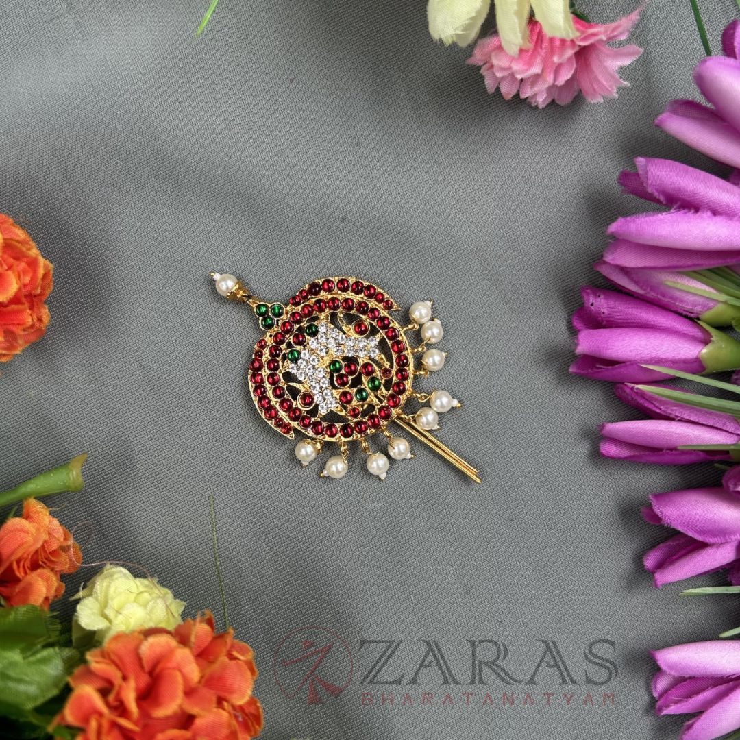Bharatanatyam Dance Jewellery - Peacock Head Arch RG Kemp CS image 0