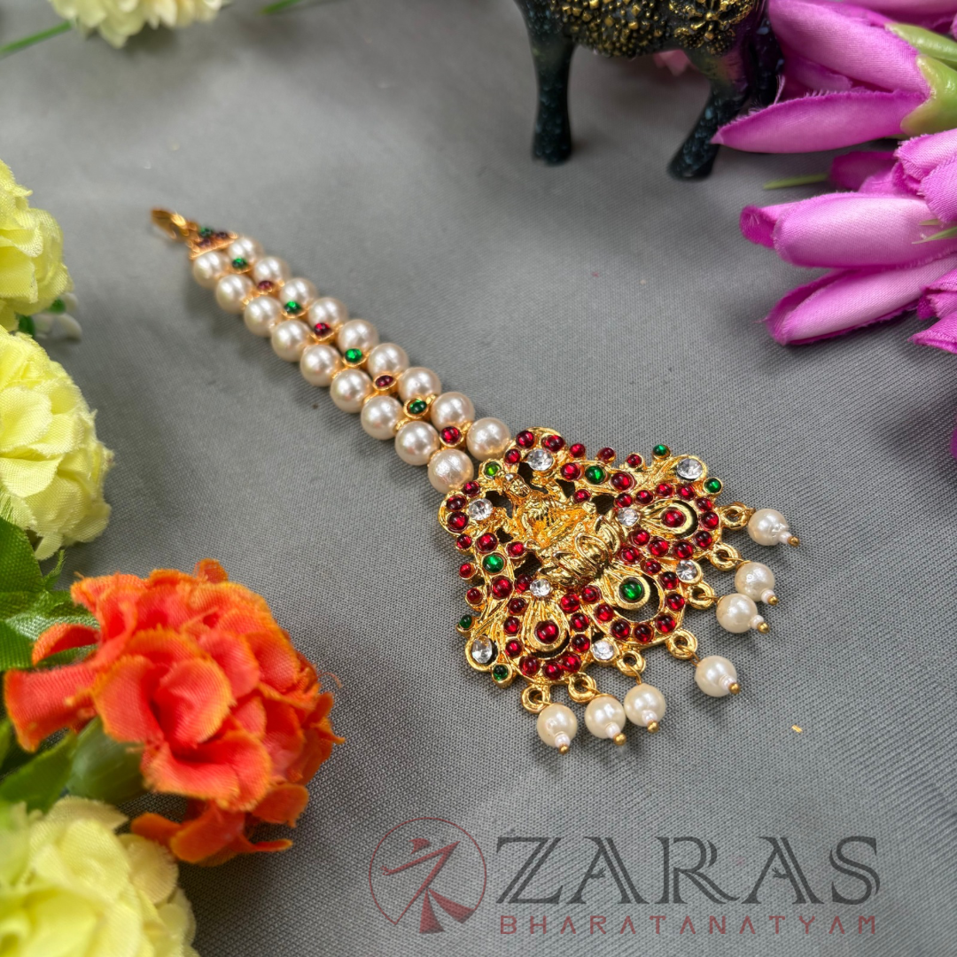 Bharatanatyam Dance Jewellery - 2L Balls Lakshmi RG Kemp Netti Chutti image 1