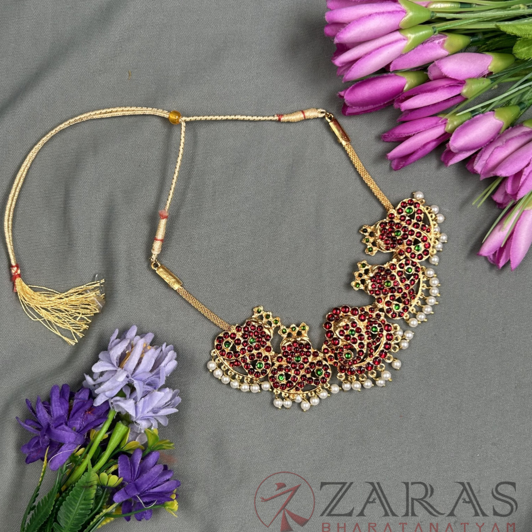 Bharatanatyam Dance Jewellery - Necklace Snake RG Kemp Beads image 0