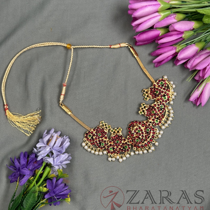 Bharatanatyam Dance Jewellery - Necklace Snake RG Kemp Beads image 0
