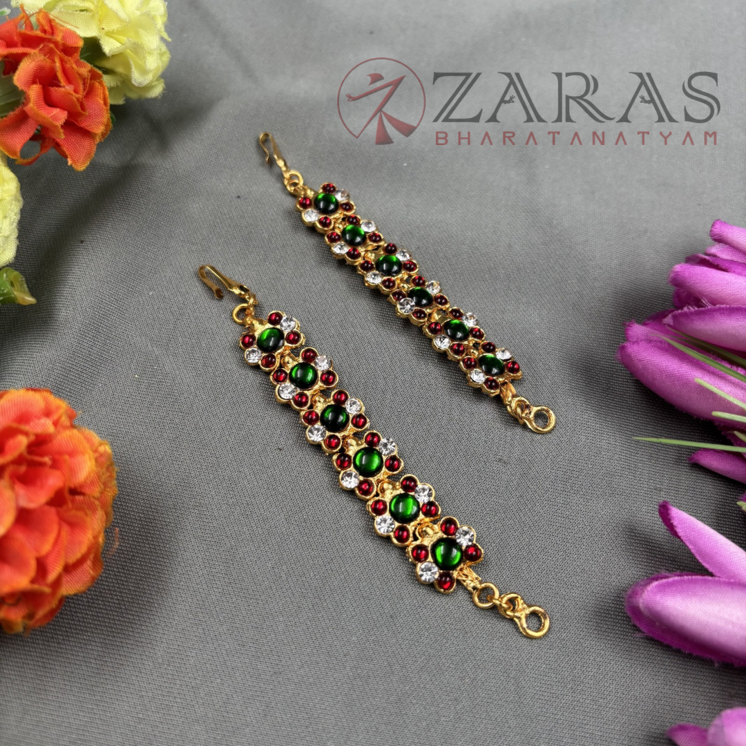 Bharatanatyam Dance Jewellery - Maatal V RG Stone image 1