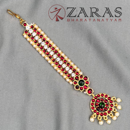 Bharatanatyam Dance Jewellery - Sow Round RGS Kemp Netti Chutti image 2