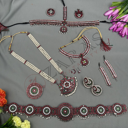 Bharatanatyam Dance Jewellery Black - Full Set Kemp Sow RGSl image 0
