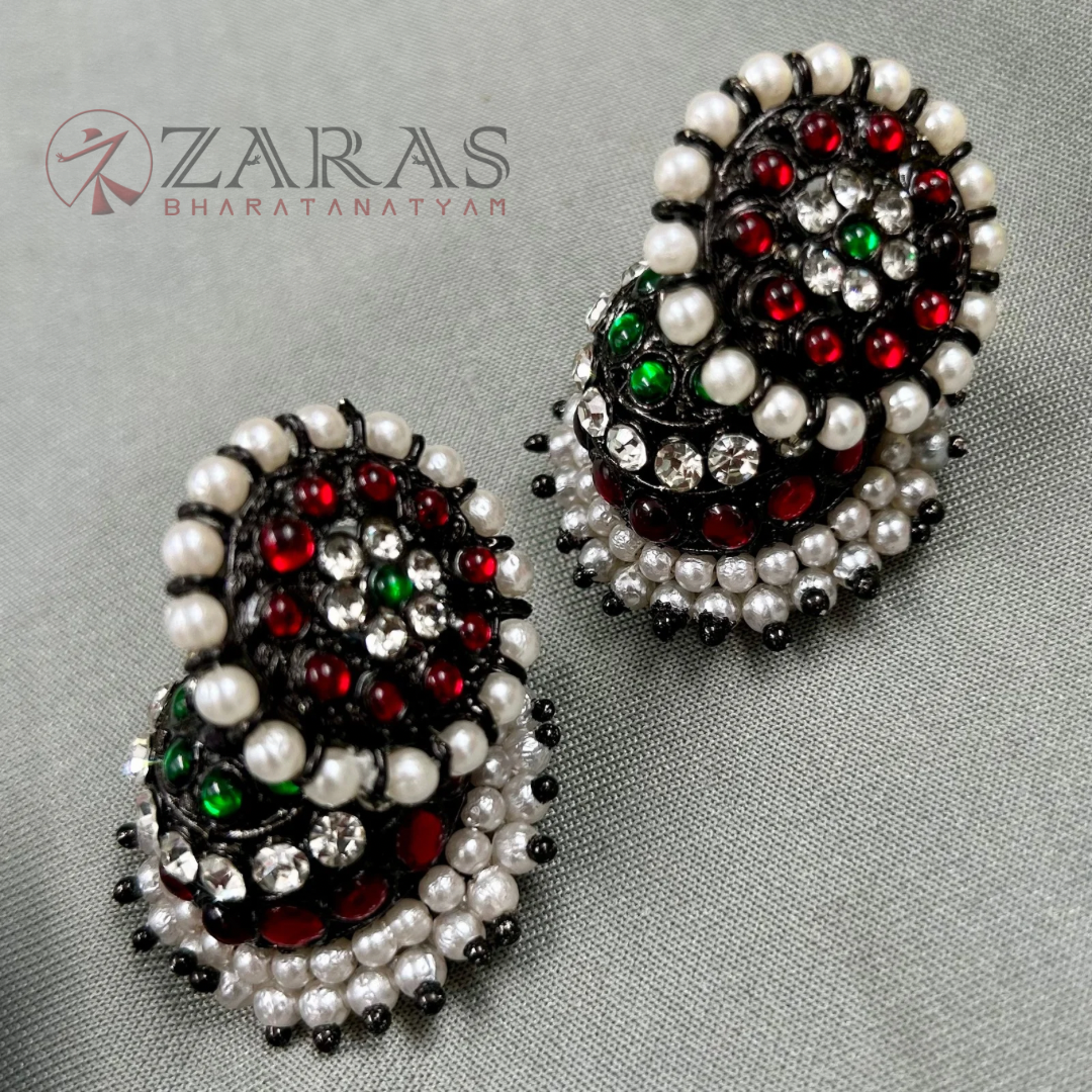 Bharatanatyam Dance Jewellery Black - Kammal with Kammal 3 L Kemp image 0