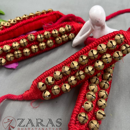 Bharatanatyam Dance Salangai - 2 Line Ankle Bells (Thread) image 1