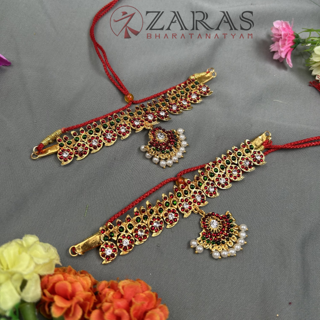 Bharatanatyam Dance Jewellery - B Manga RG Kemp Vangi / Baaju Bandh image 1