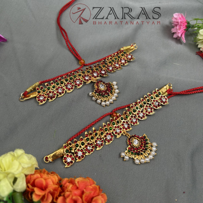 Bharatanatyam Dance Jewellery - B Manga RG Kemp Vangi / Baaju Bandh image 1