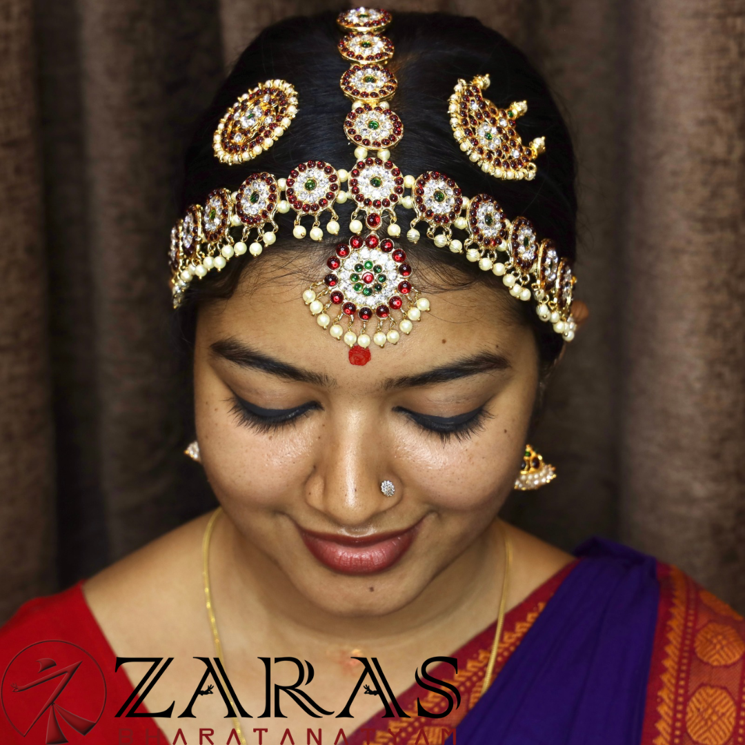 Bharatanatyam Dance Jewellery - Headset F Round Design CS Kemp image 1