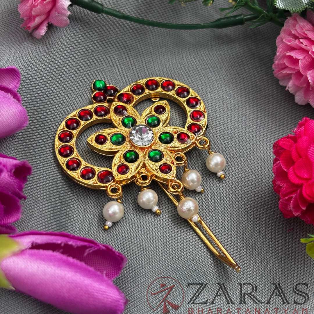 Bharatanatyam Dance Jewellery - Small Flower Head Arch RG Kemp CS image 1