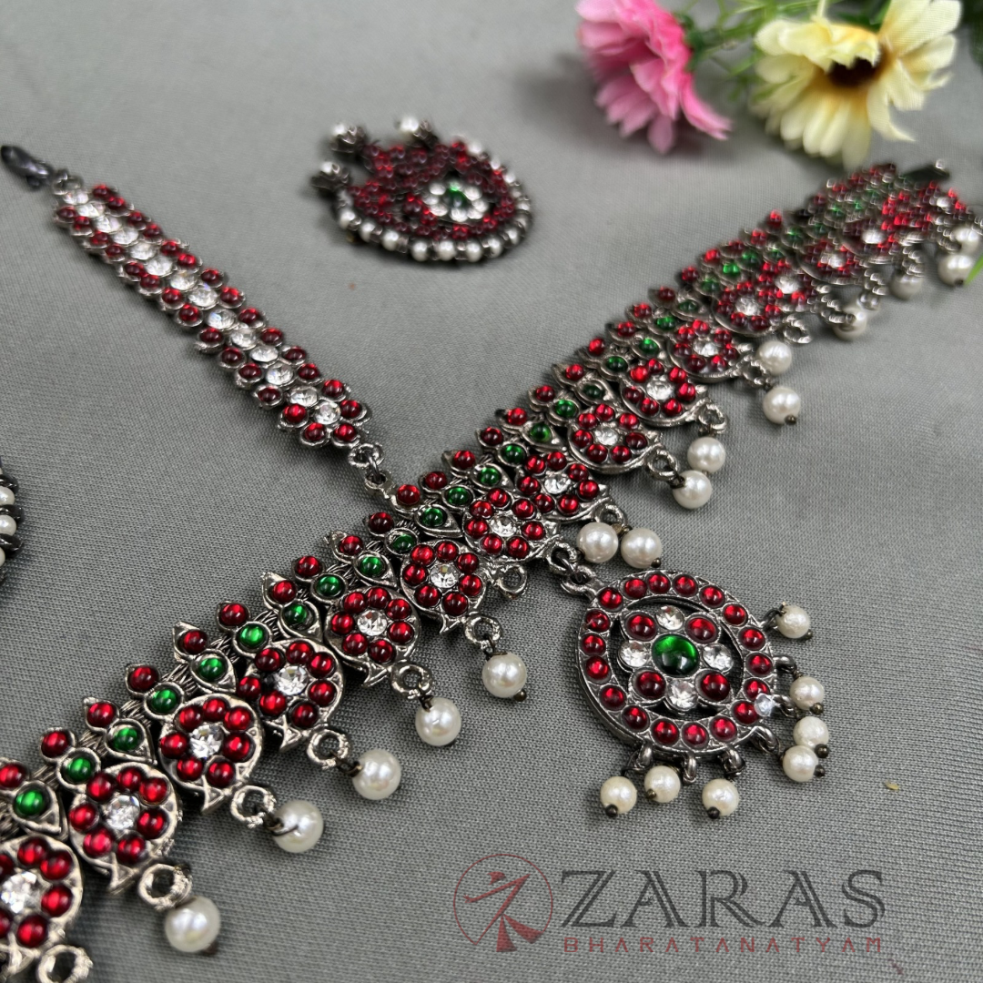 Bharatanatyam Dance Jewellery Black - Headset Manga RG Kemp CS image 2