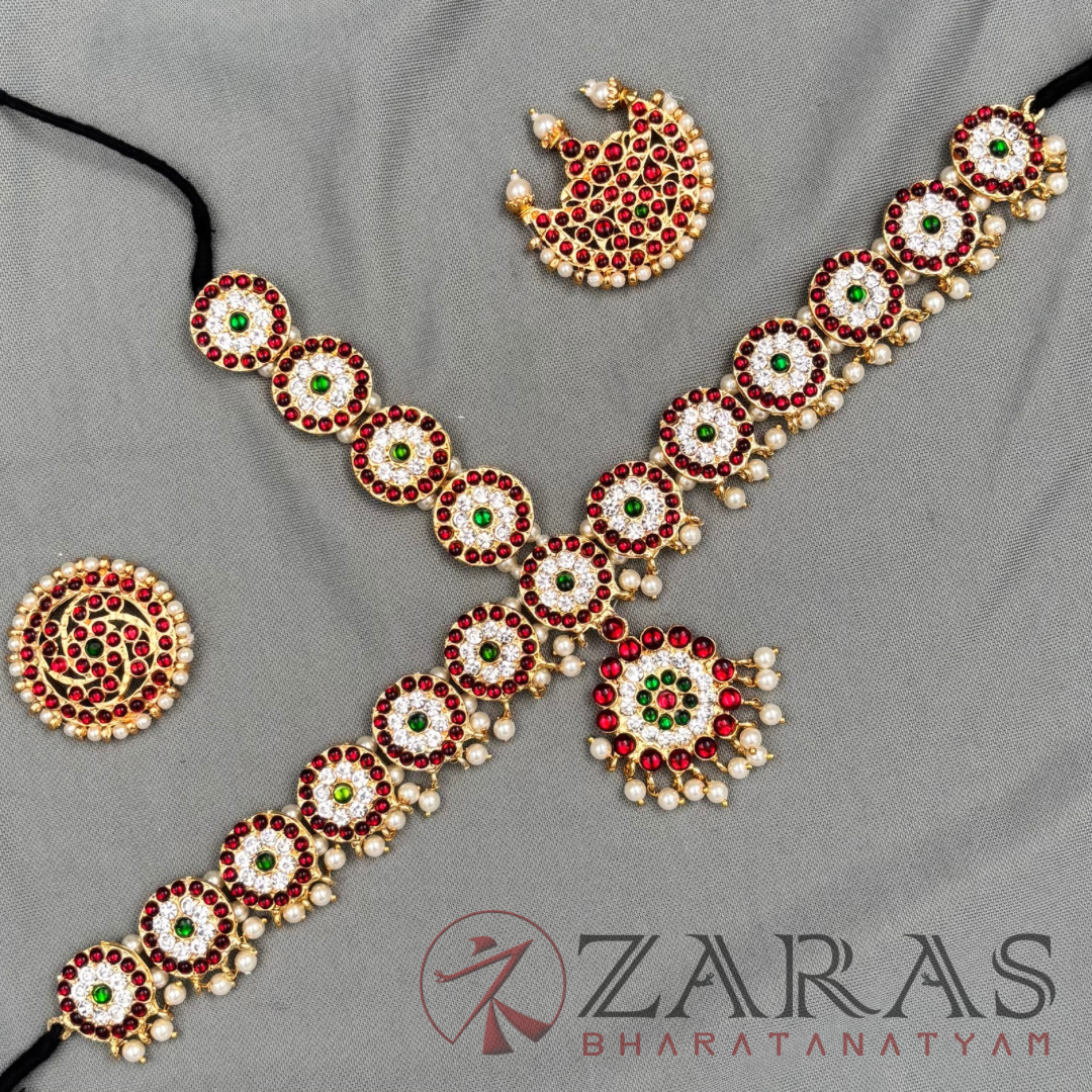 Bharatanatyam Dance Jewellery - Headset F Round Design CS Kemp image 2