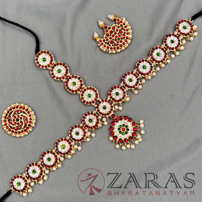 Bharatanatyam Dance Jewellery - Headset F Round Design CS Kemp image 2