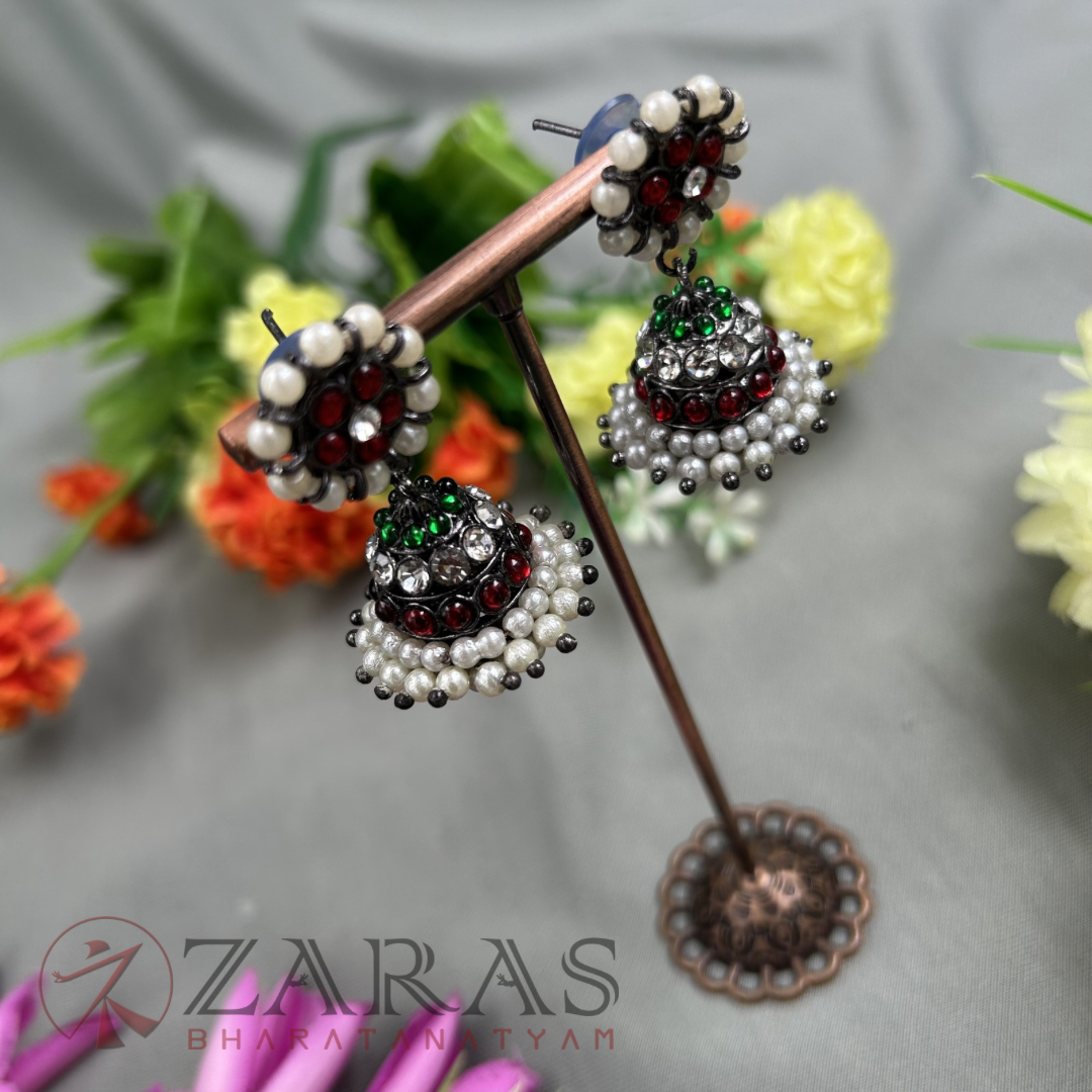 Bharatanatyam Dance Jewellery Black - Jimiki with Kamm L Kemp image 1