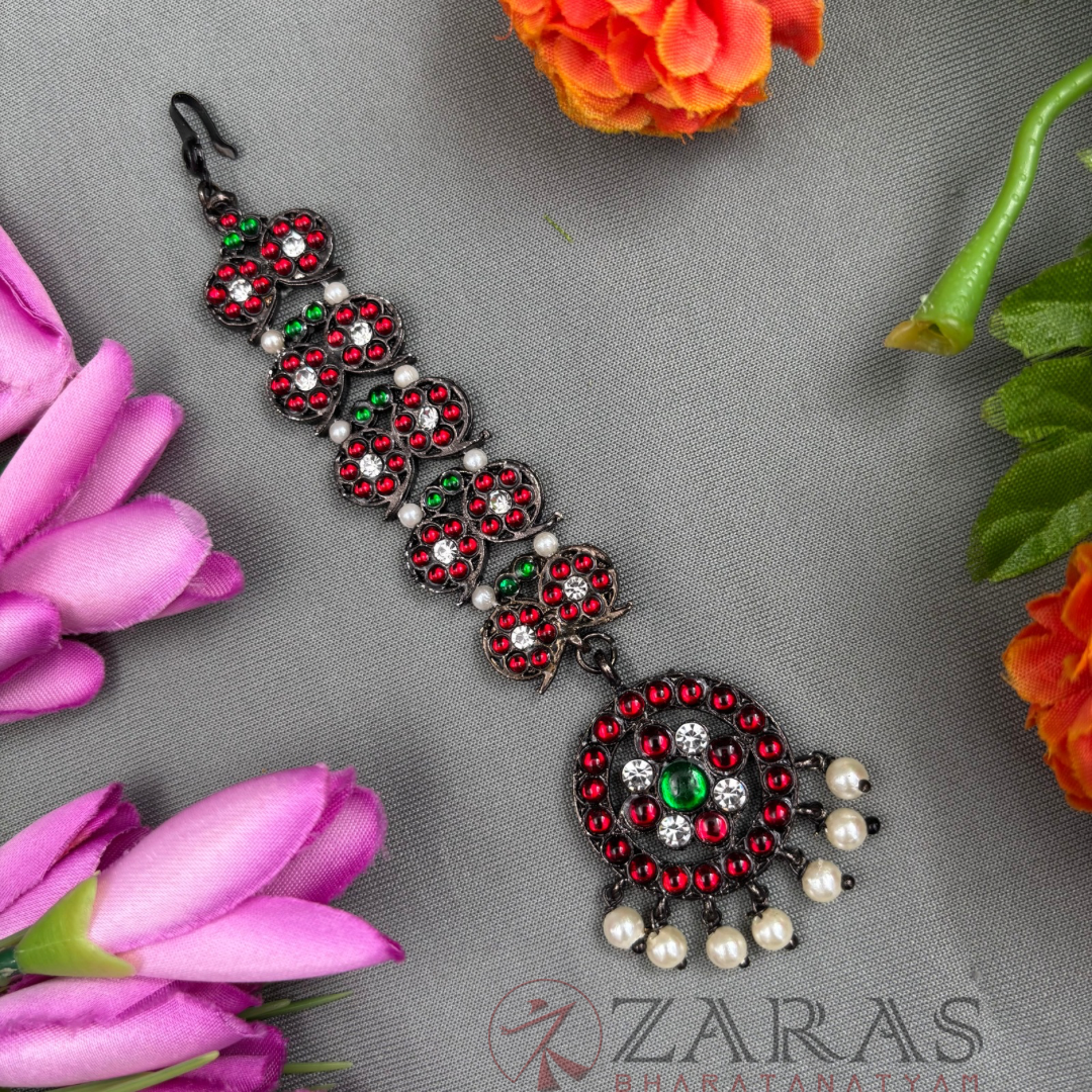 Bharatanatyam Dance Jewellery Black - D Manga Netti Chutti RG Kemp CS image 0