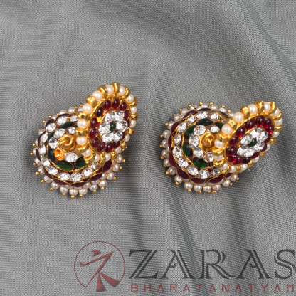 Bharatanatyam Dance Jewellery - 4L RG Kemp CS Jimiki with Kammal image 3