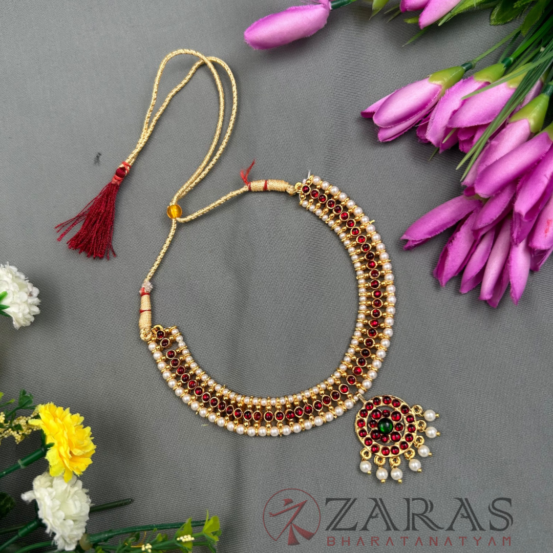 Bharatanatyam Dance Jewellery - Balls Necklace RG Kemp Pen image 2