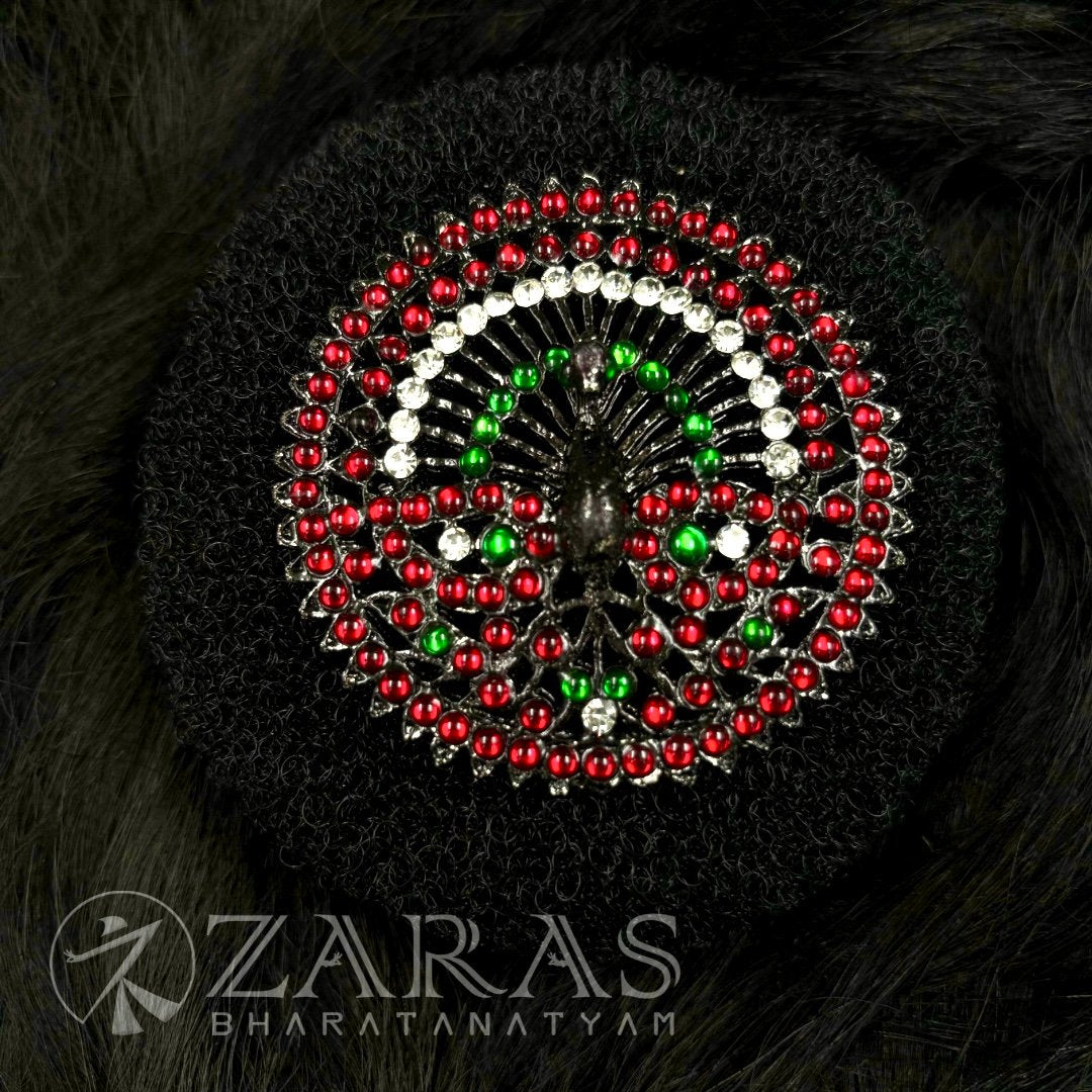 Bharatanatyam Dance Jewellery Black - Rakodi Peacock RG Kemp CS image 0