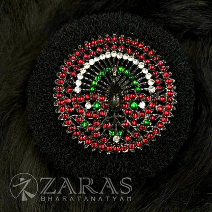 Bharatanatyam Dance Jewellery Black - Rakodi Peacock RG Kemp CS image 0