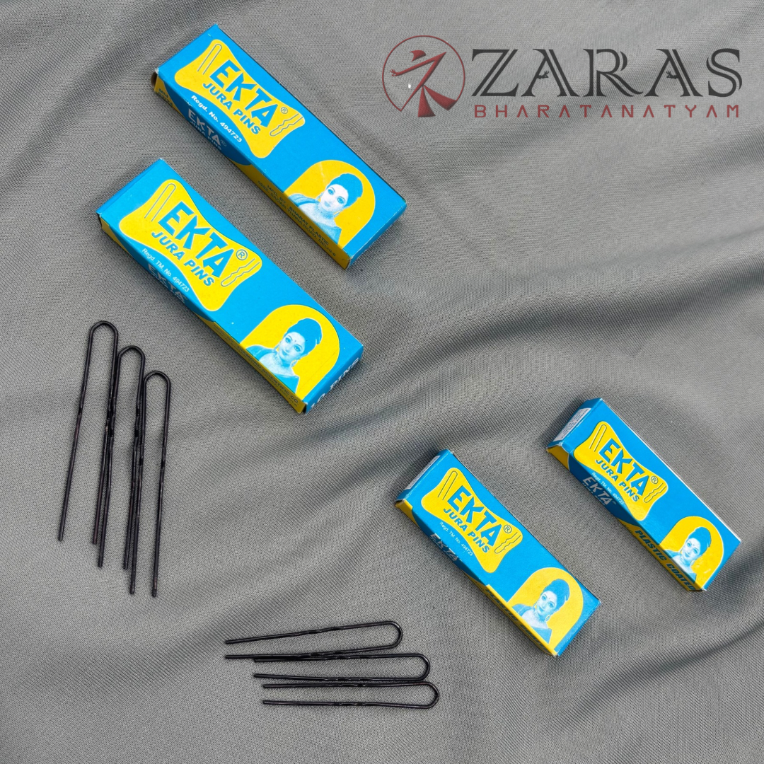 Bharatanatyam Dance Accessories - U Pins (Set of 4 Box) image 0