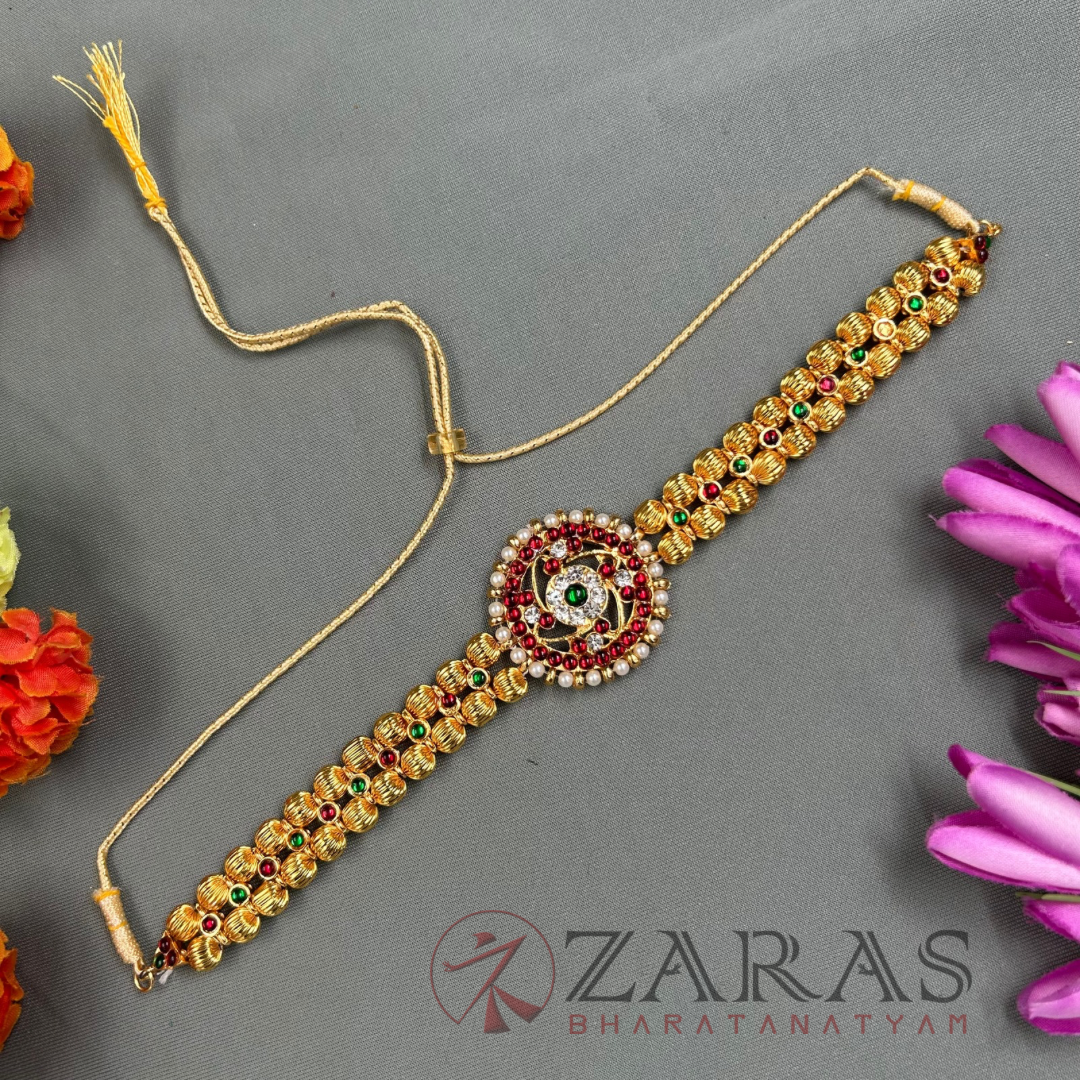 Bharatanatyam Dance Jewellery - 2L Balls Necklace RG Kemp Choker Type image 0