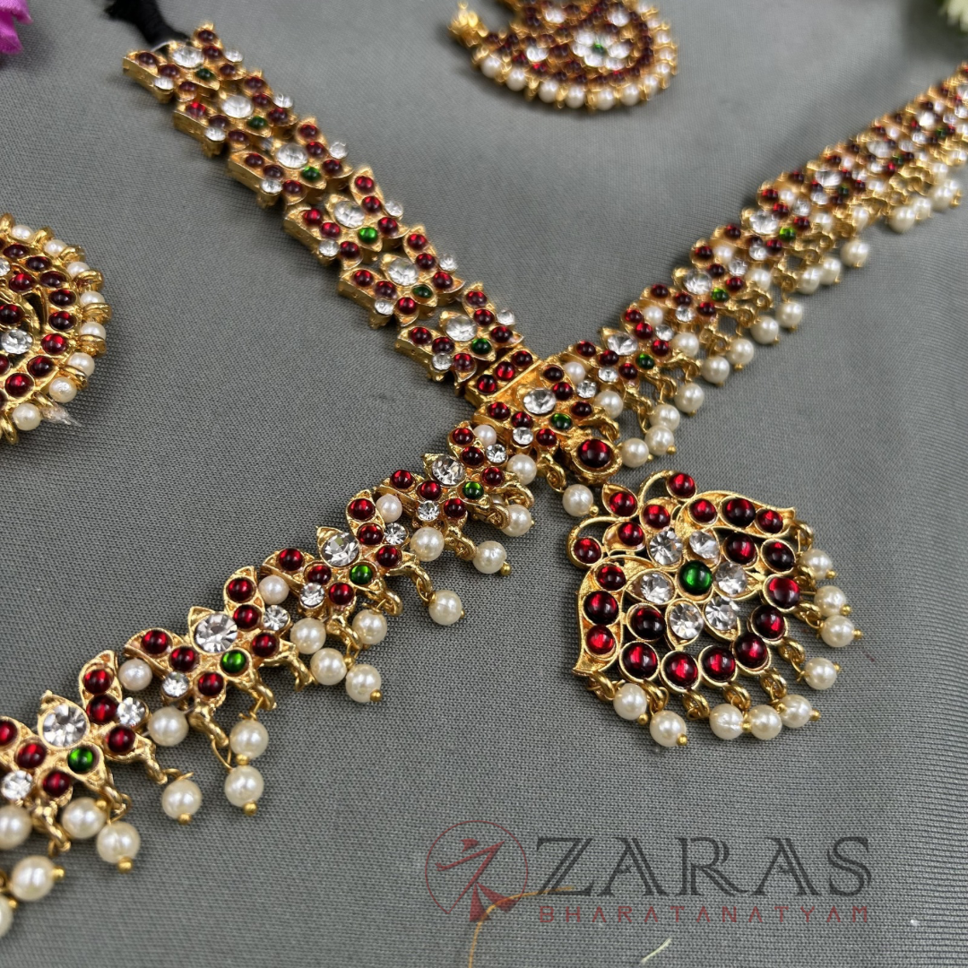 Bharatanatyam Dance Jewellery - Headset Lotus  RG Kemp CS image 2