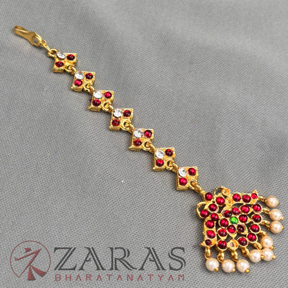 Bharatanatyam Dance Jewellery - V Leaf RG Kemp Netti Chutti image 3