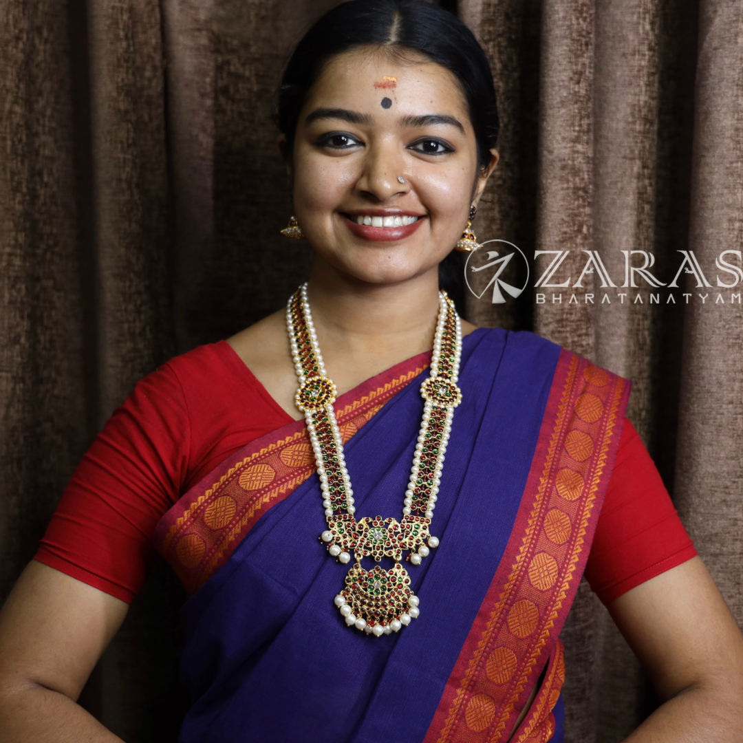 Bharatanatyam Dance Jewellery - Haaram Sow RG Pe Kemp Pendant image 1