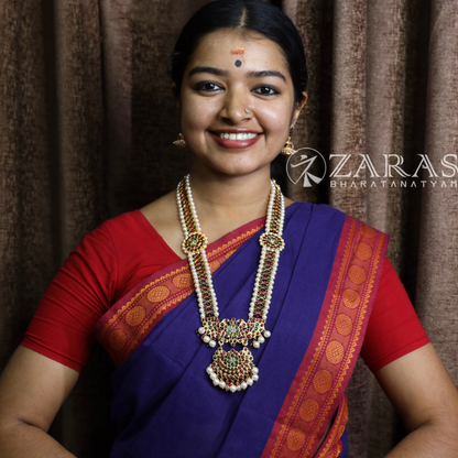 Bharatanatyam Dance Jewellery - Haaram Sow RG Pe Kemp Pendant image 1
