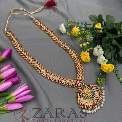 Bharatanatyam Dance Jewellery - Haaram Mee Design RG Kemp CS image 2