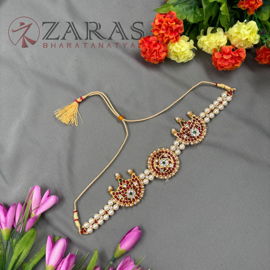 Bharatanatyam Dance Jewellery - Necklace Sun & Moon RG Kemp Choker Type image 0