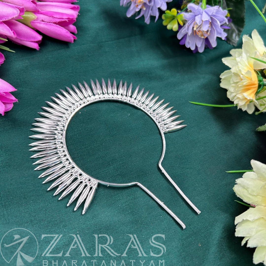 Bharatanatyam Dance Silver Jewellery - Kuchi Kemp CS Head Arch image 1