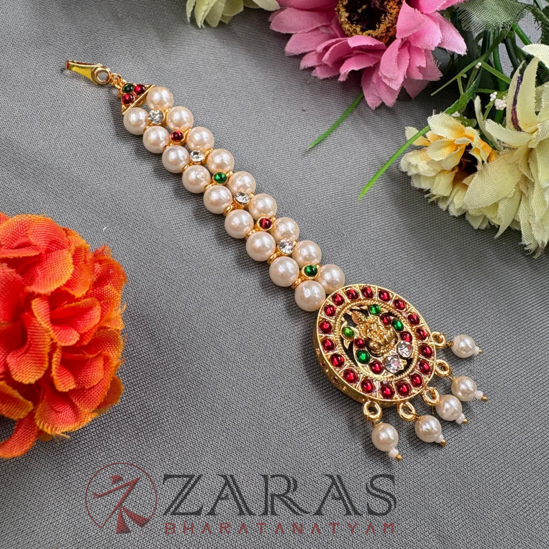 Bharatanatyam Dance Jewellery - 2L Balls Lakshmi RG Kemp Netti Chutti image 1