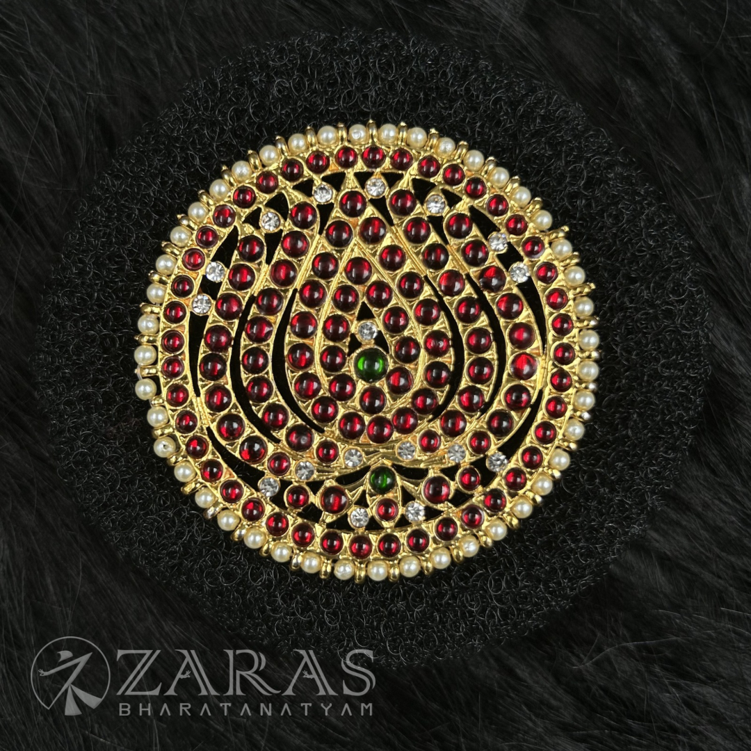 Bharatanatyam Dance Jewellery - Rakodi Lotus RG Kemp Pearl image 0