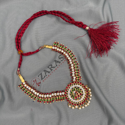 Bharatanatyam Dance Jewellery - Necklace RG CS kuchi Round Kemp image 3