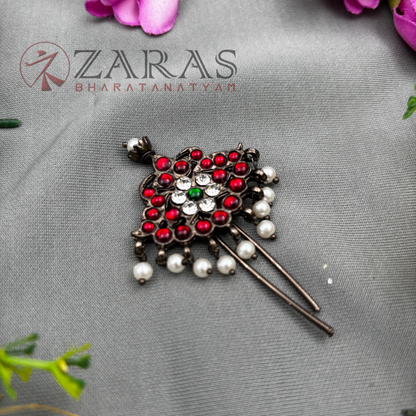 Bharatanatyam Dance Black Jewellery - Leaf Small Head Arch image 0