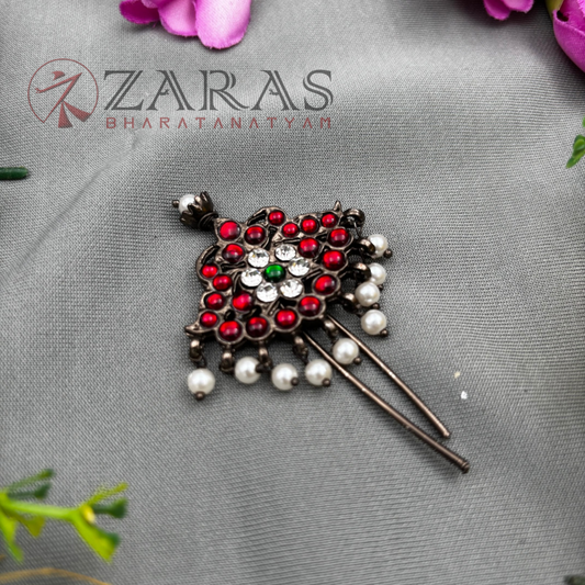 Bharatanatyam Dance Black Jewellery - Leaf Small Head Arch image 0